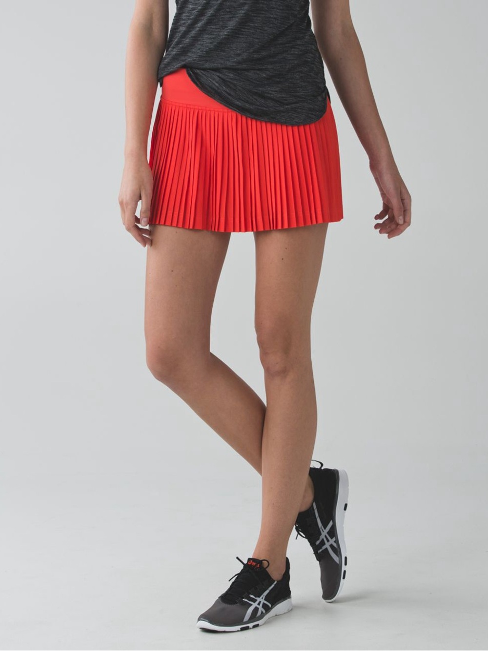 Lululemon Pleat to Street Mid-Rise Skirt Hot Heat Red Size 2